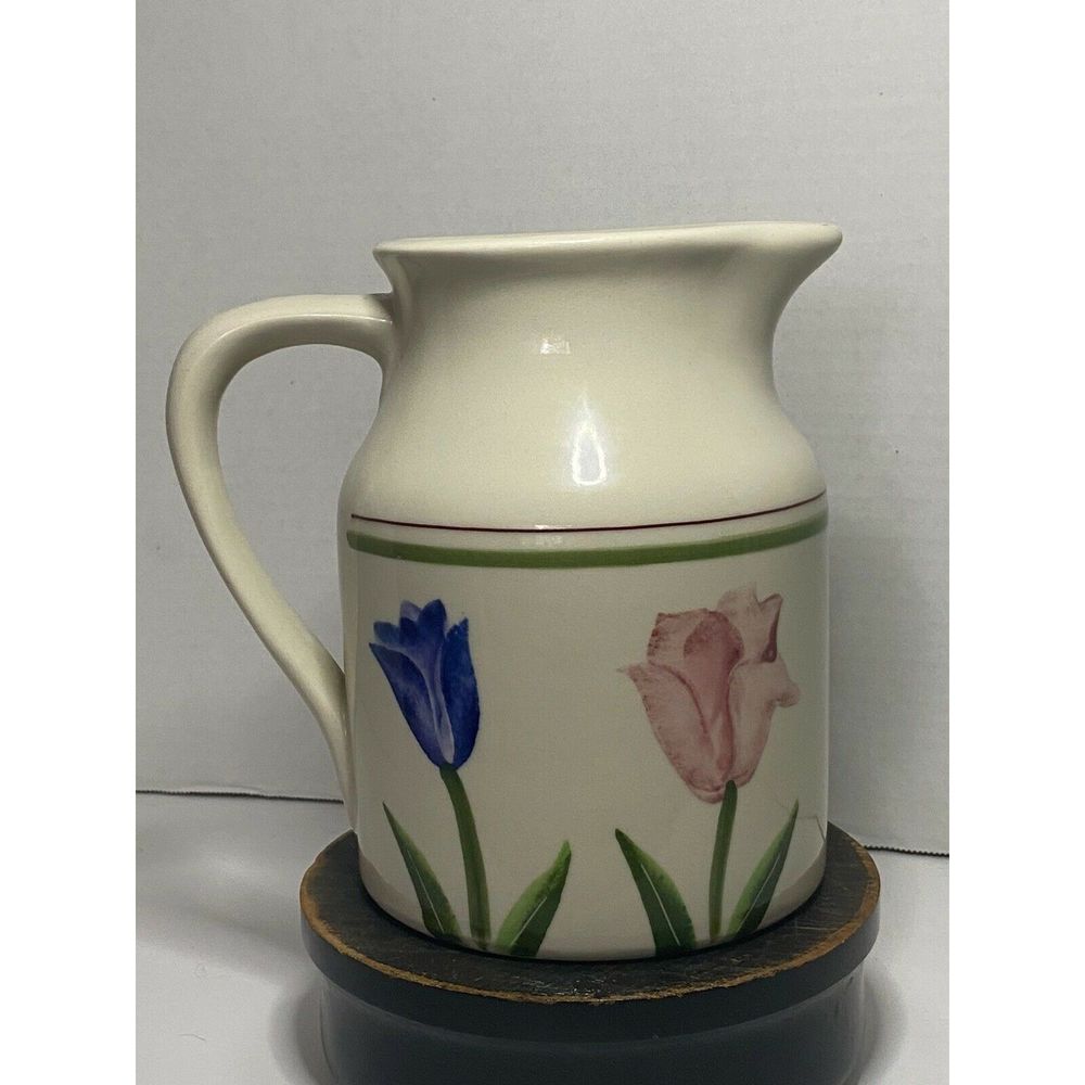 HARTSTONE Pottery Tulips Pitcher vase decor